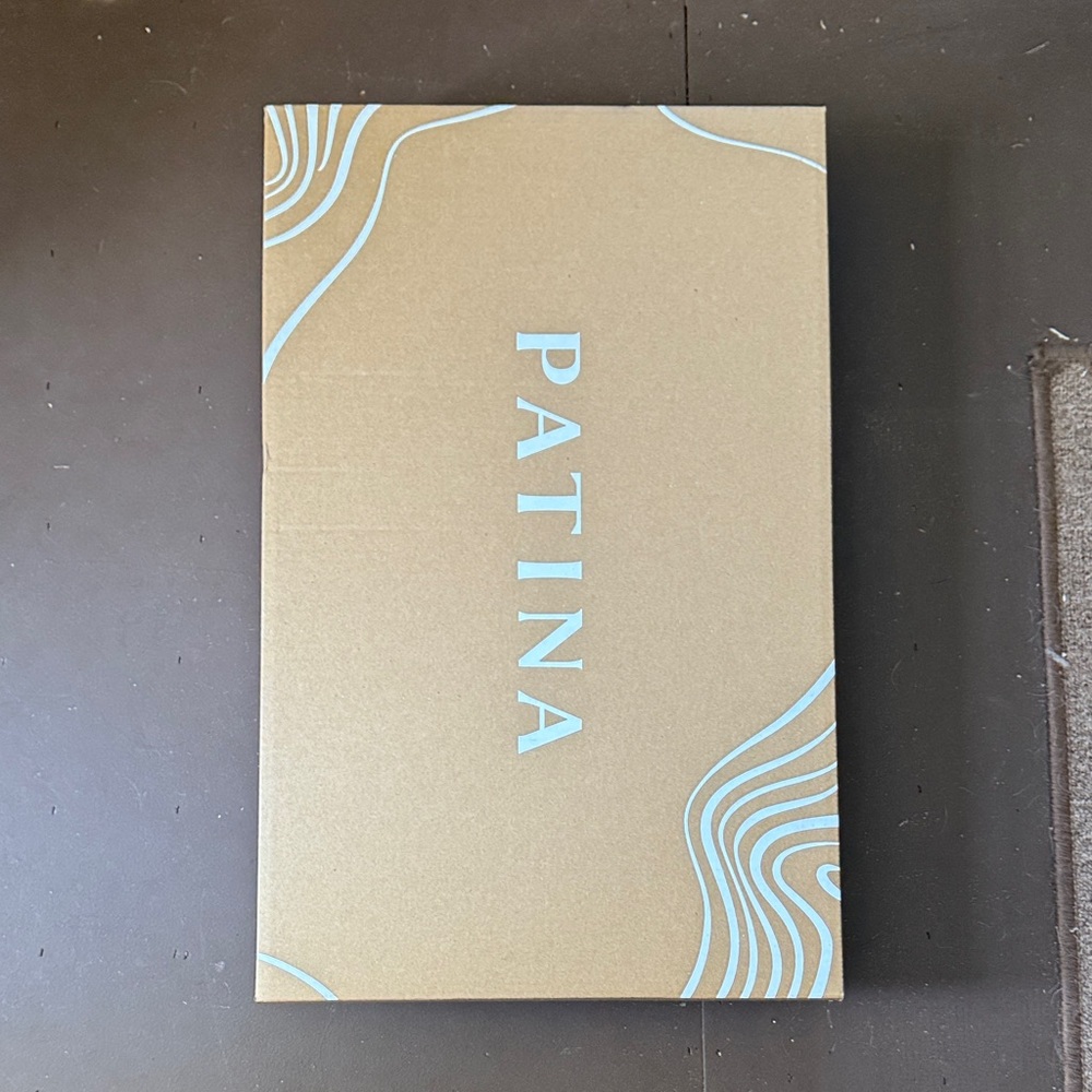 Patina white leather boots